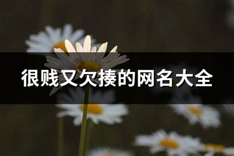 欠揍網名|450个很贱又欠揍的六字网名 能把人笑死（9